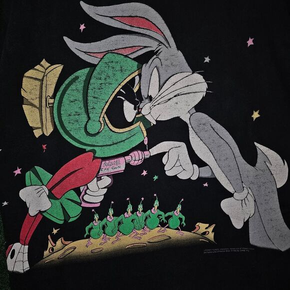Vintage Marvin The Martian tshirt Space jam Looney Tunes tee - Picture 3 of 7